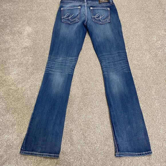 y2k grunge streetwear rodeo western cowgirl Express Stella Barely Boot Jeans 6 - Picture 1 of 12